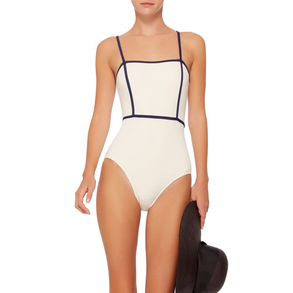 Solid & striped the Lexi One Piece White & Navy
